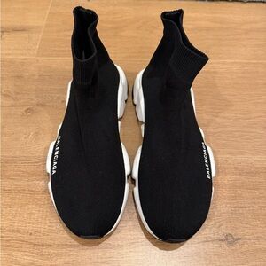 Balenciaga Speed Trainer 'Black White' Sock Sneakers